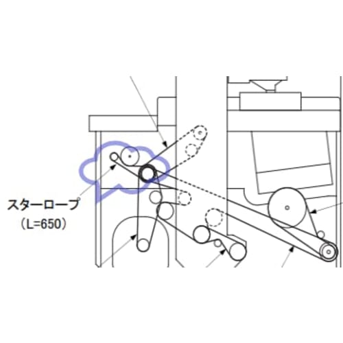 Satake Rice Huller L=650 Marubelt Compatible Product FD405030650 FD40050650 High Grade/Super Star Rope