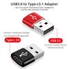 Usb 3.0 Type A Male To Usb 3.1 Type C Female Connector Converter Adapter Type-C Usb Fast Charging Data Transfer