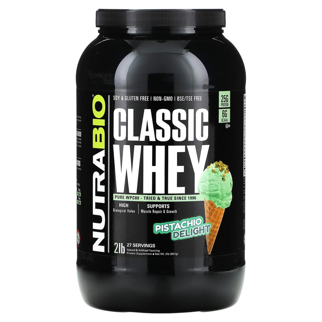 Classic Whey Protein, Pistachio Delight, 907G (2Lb)