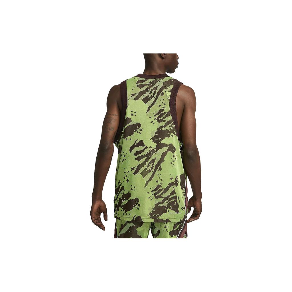Nike Dri-FIT ADV Camo Print Logo Basketball Tank Top Men Tops Brown DX0258-227