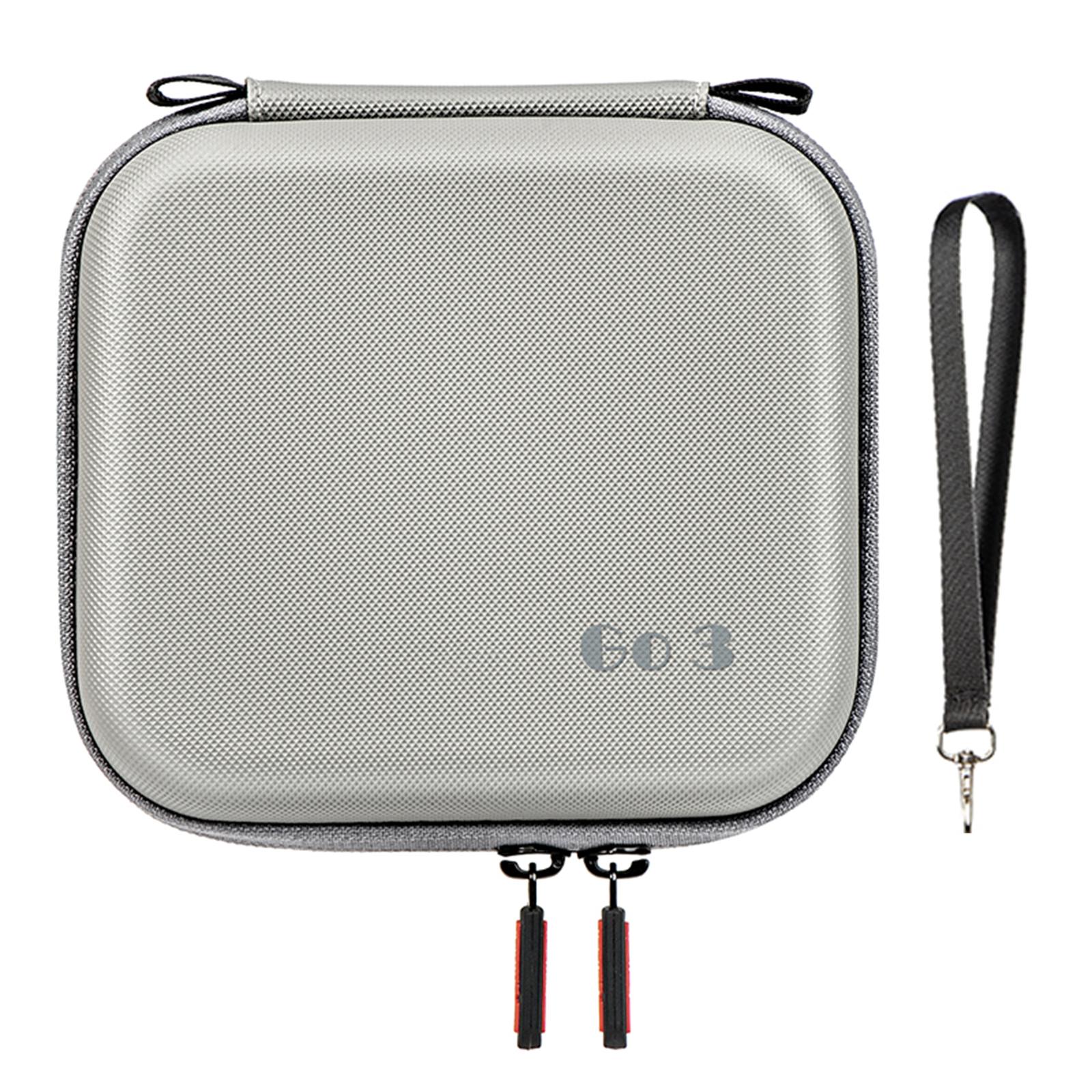 

Portable Storage Bag for Insta360 GO 3S/3 Action Camera Protective Case EVA Shockproof Cover PU Handbag Box Camera Accessories серый