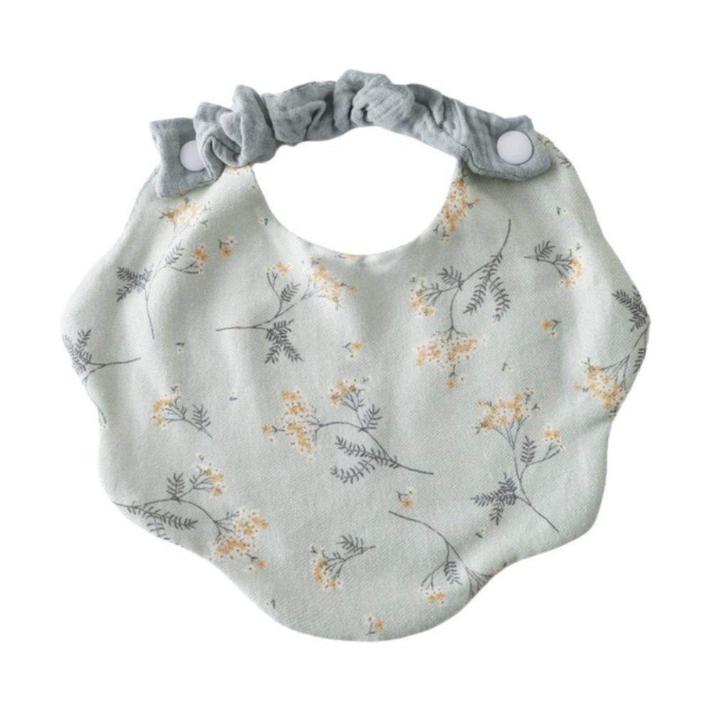 360-Degree Coverage Drool Bib Cotton Gauze Burp Cloth Soft Baby Feeding Bib For Newborn Infants
