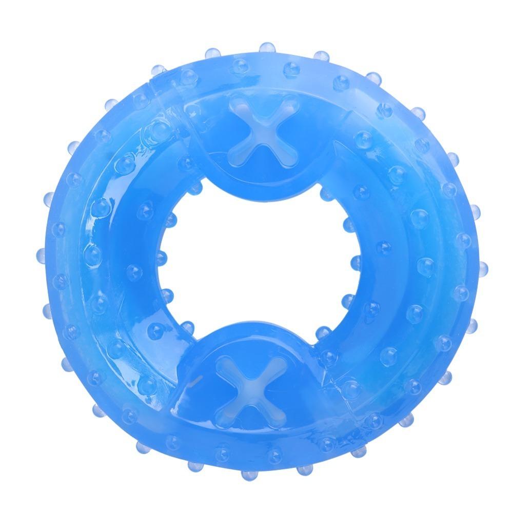

Soft Rubber Dog Cooling Toy circular Frozen Chew Toy Fun TPR Durable Toy Indoor Play Ring Freeze Toy