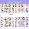 Cartoon Glow-in-the-dark Halloween Temporary Tattoos For Kids Fun Party Makeup Stickers