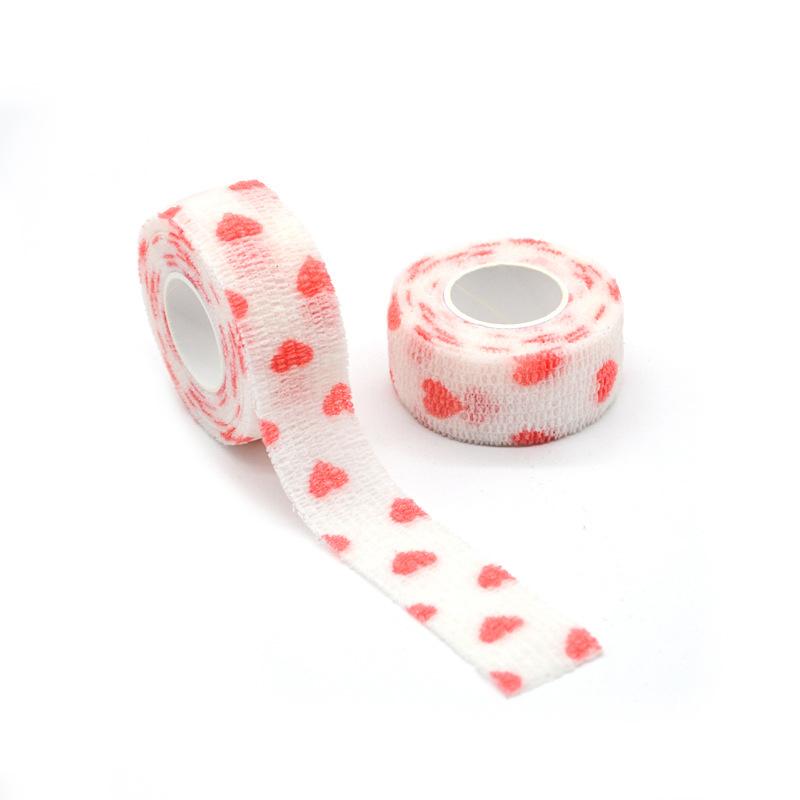 Finger Guard Bandage Writing Printed Medical Self-Adhesive Bandage Sports Tape Non-Woven Elastic Pet Tattoo 4M Bandage