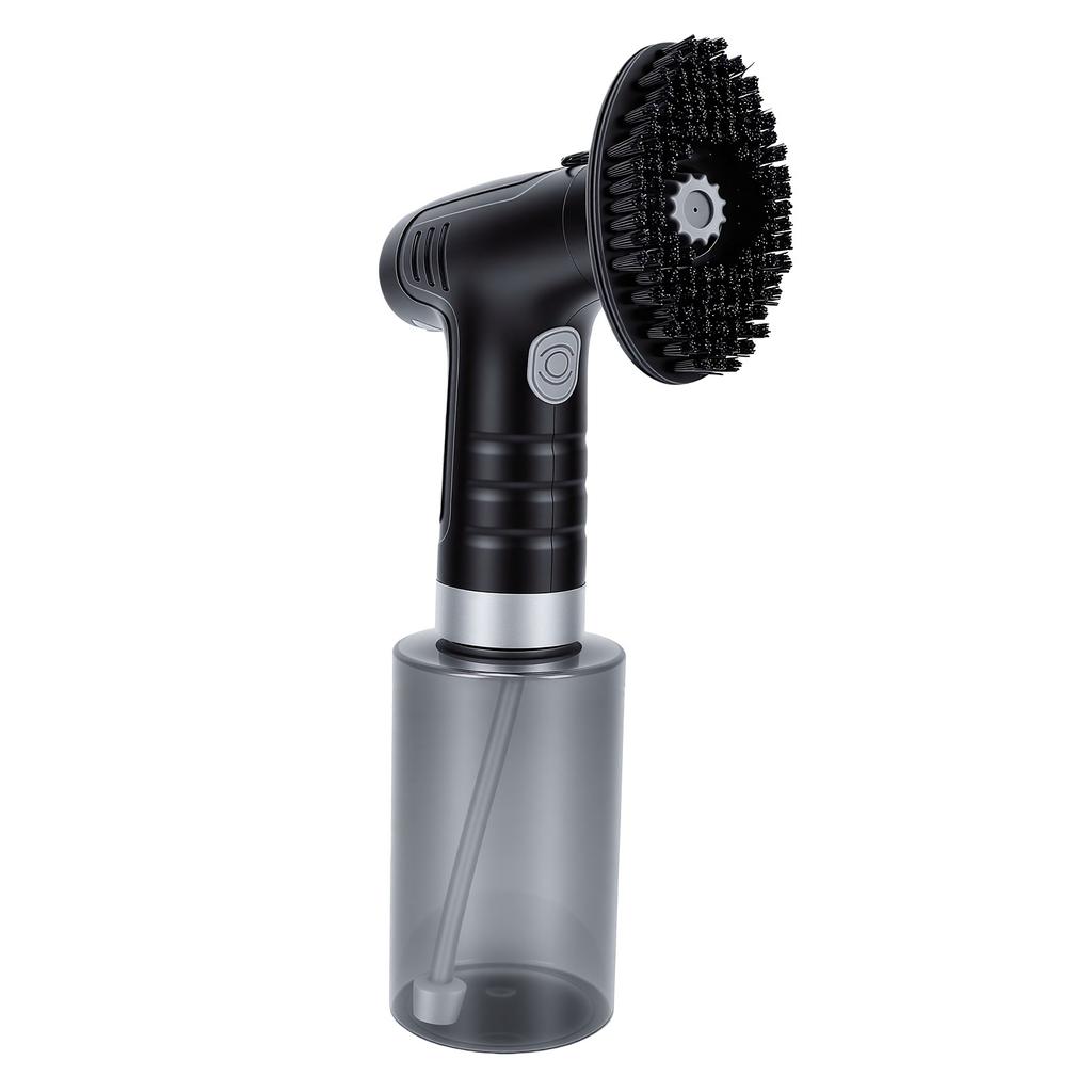 Electric Golf Club Cleaner Brush Battery Powered Automatic Water Outlet Golf Club Brush with Transparent Water Bottle