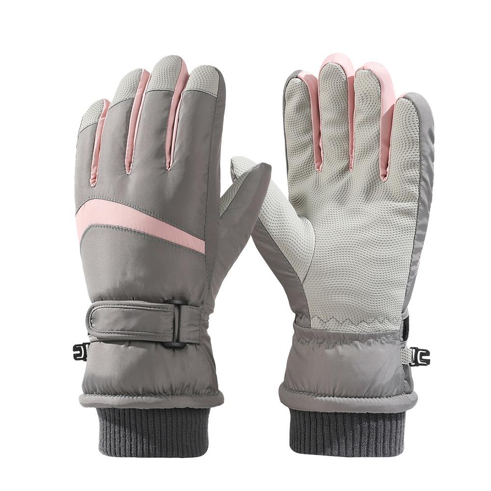 Ski Gloves for Men and Women In Winter Plus Velvet Thickened Waterproof Windproof Cold Warm Riding Electric Bike Touch Screen Gloves