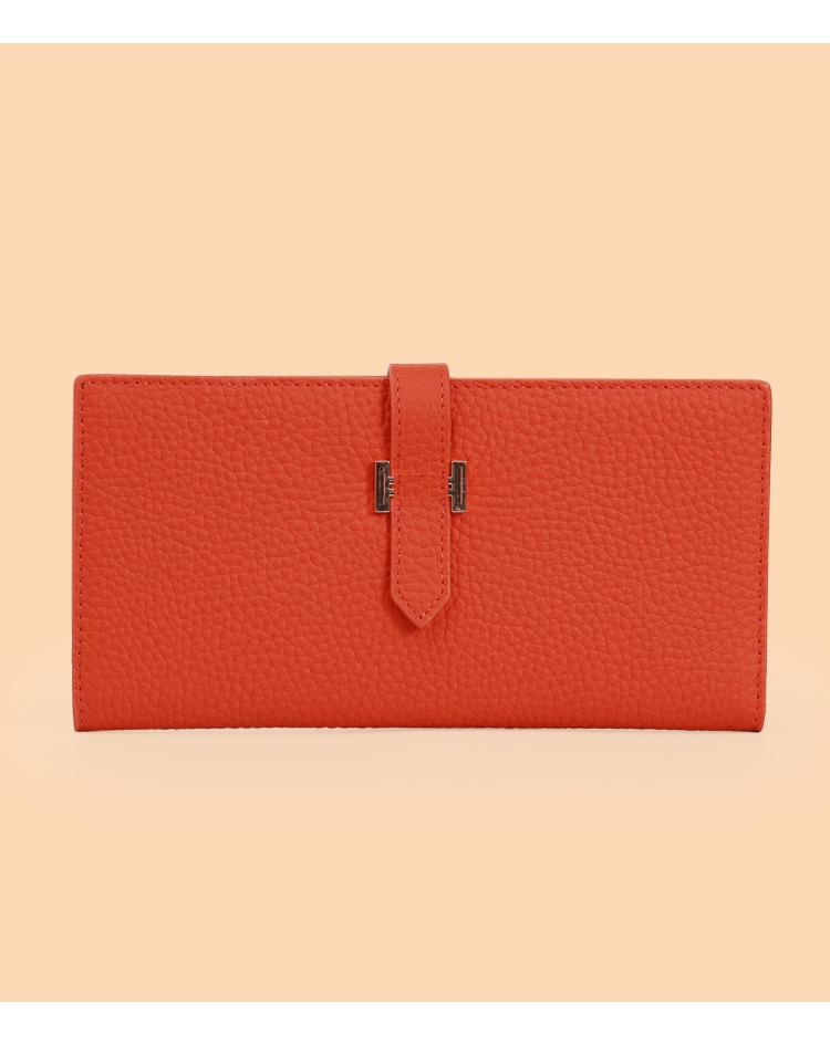 Ladies' Fashion Cowhide Wallet: Zipper Coin Purse and Clutch Bag – 2023 Japan, Europe, and America Collection.