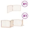 6 Piece Foldable Dog Gate 480 cm Poplar Wood