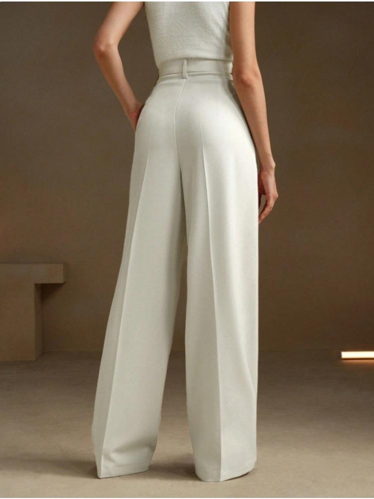 2026 New Fashion Loose Women Long Pants Autumn and Winter New Straight Mopping Drape Suit Pants Casual Commuter High Waisted Trousers