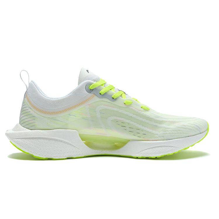 Li-Ning Super Lightweight 18 Cushioning Non-Slip Wear-Resistant Low-Top Running Shoes Men Sneakers White Fluorescent-Green ARMR007-1