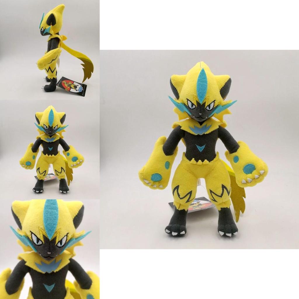 25cm Yellow Zeraora Electric Series Divine Beast Plush Doll Toy Perfect Companion For Hugs