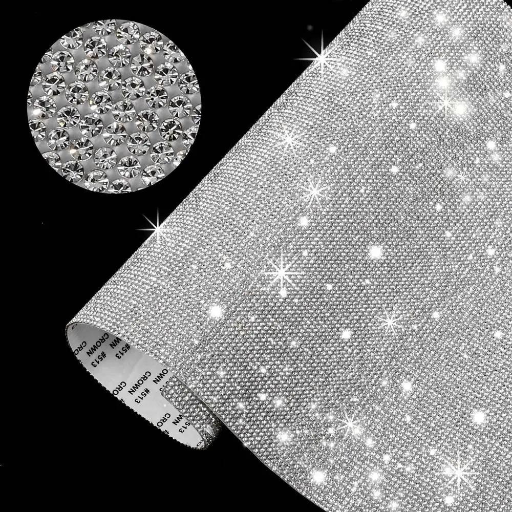 High quality Glitter Self-Adhesive Crystal Rhinestones Sticker Gift Decoration DIY Car Decoration Sticker Gem Stickers