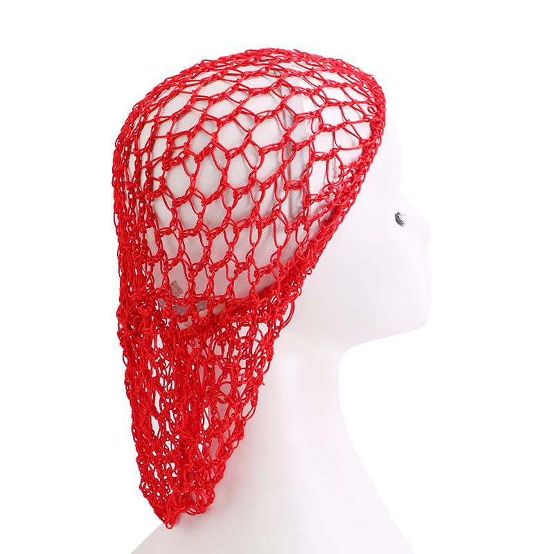 New Women's Handmade Crochet Hairnet Snood Cap Elastic Band Mesh Head Cover Hair Net Wrap Nylon Sleeping Caps Beauty Hair Net