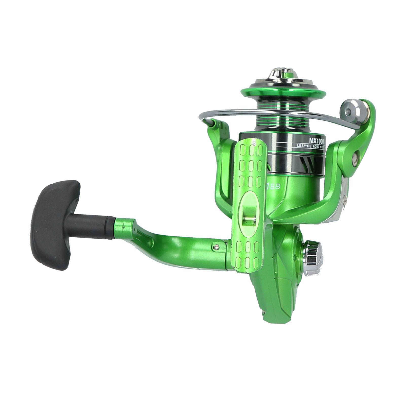 MX Spinning Fishing Reels Powerful Metal Body 5.2:1 Gear Ratio for Freshwater Saltwater Fishing MX1000