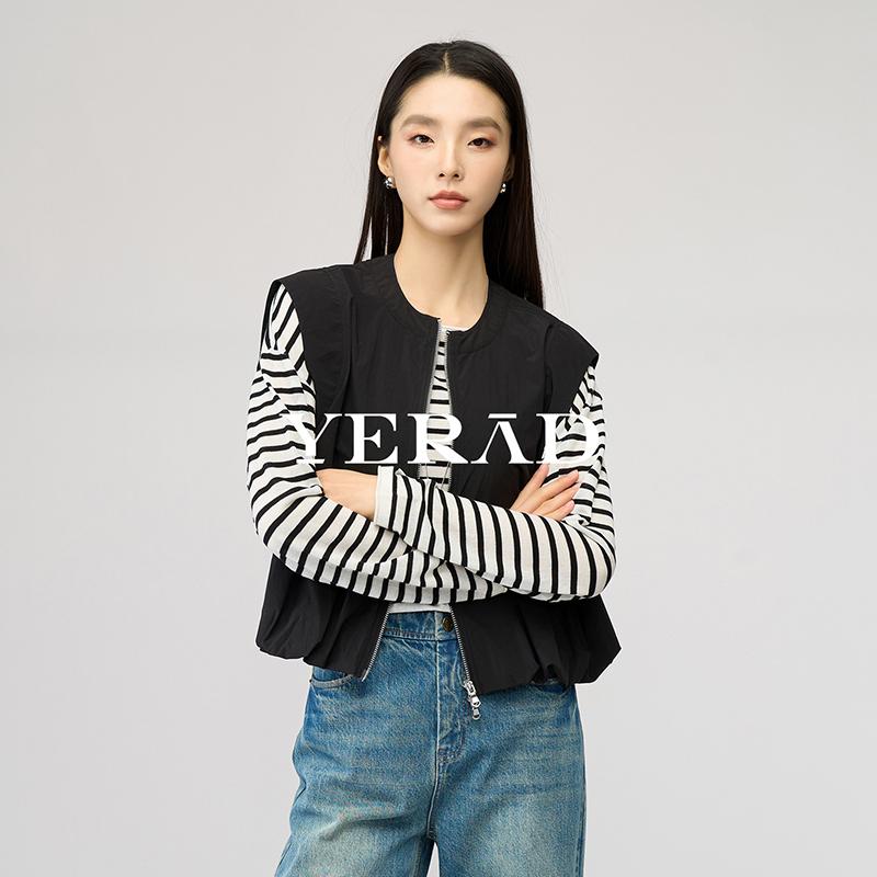 Barn style loose workwear vest women's casual sleeveless camisole outerwear
