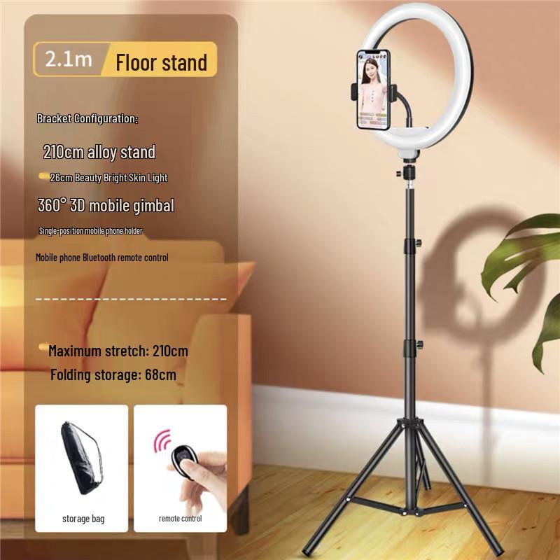 Yingwan Multifunctional Selfie Stick & Tripod with Phone Holder and Fill Light