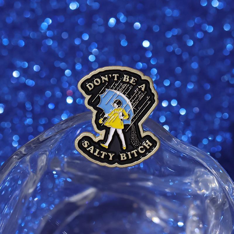 Charming Cartoon Girl Brooch Enamel Pin Unique Creative Gift For All Ages