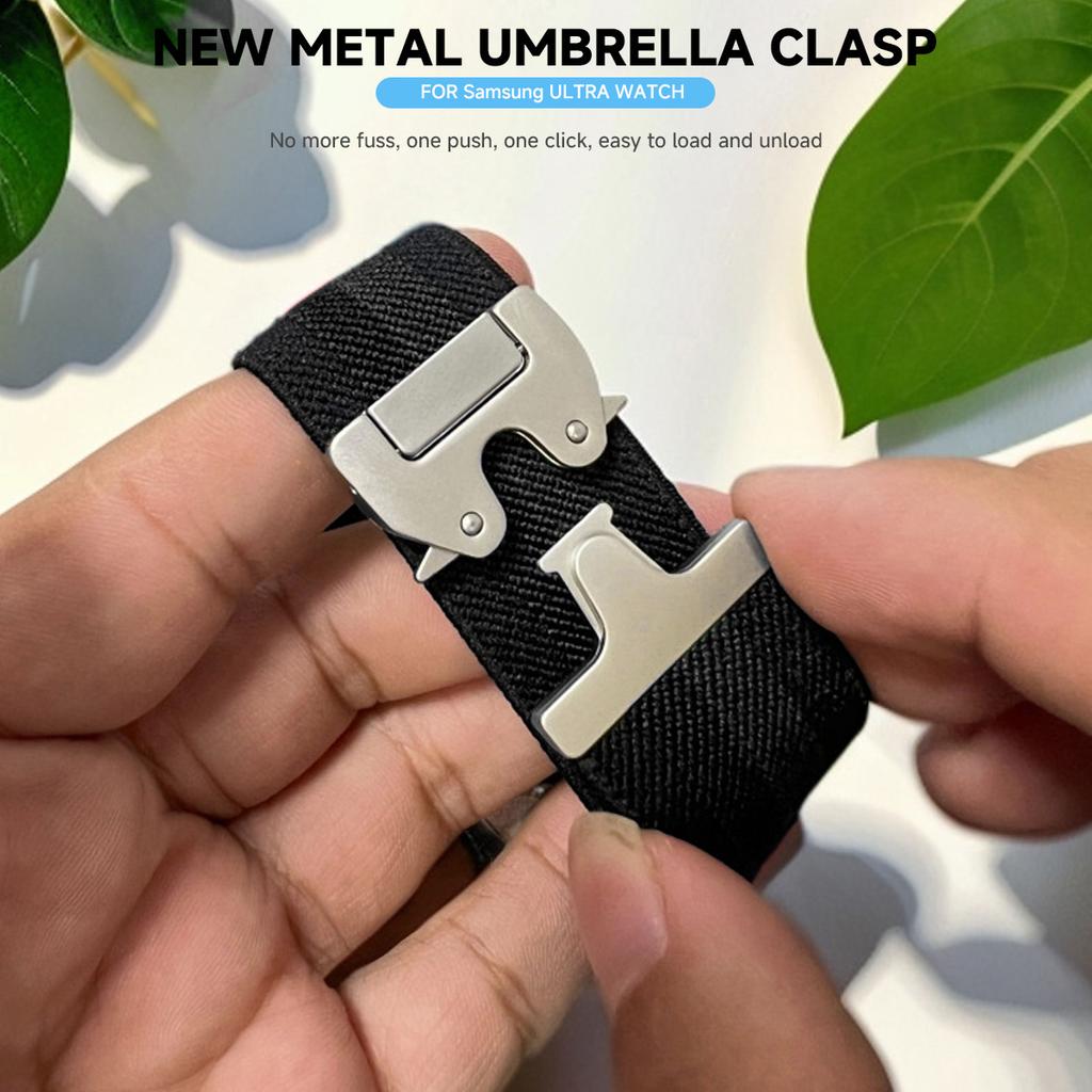 Nylon Strap for Samsung Galaxy Watch 8/8 Classic Elastic Sport Band for Galaxy Ultra 2025/7 Ultra No Gaps Smartwatch Bracelet