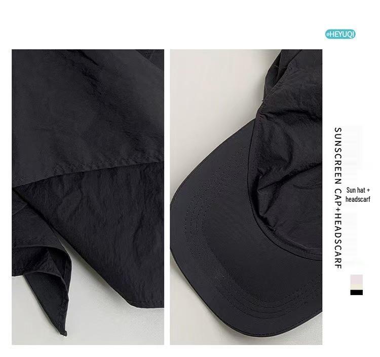 Unisex Quick-Dry Headband Sun Hat with Letter Print