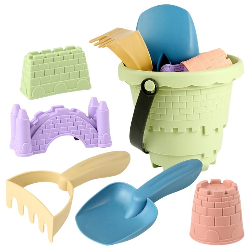 Colorful Sand Bucket Spade Baby Birthday Gifts Baby Sand Toy Shovel for Beach Kids Sand Games Tool Kids Beach