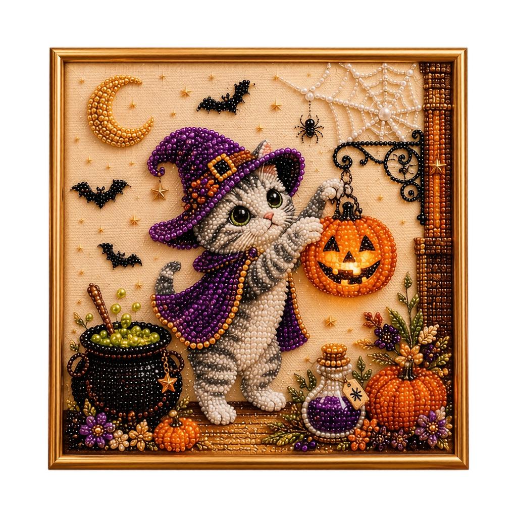 Halloween Bead Painting DIY and Activity