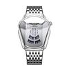 Watch Men'S Personality Trend Creative Versatile Fashion Steel Belt High Value New Concept Cool Quartz Watch
