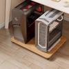 Computer Tower Stand with Wheels Mobile CPU Holder Adjustable Desktop PC Case Rolling Base Under Desk Home Office Universal