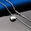 925 sterling silver 16-30 inch exquisite heart-shaped pendant necklace for women's fashion wedding engagement jewelry