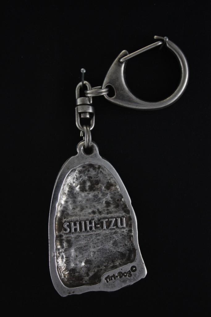 Shih Tzu, Chrysanthemum Dog - Postříbřená klíčenka s pejskem, ozdoba na kabelku, přívěsek na batoh značky Art-Dog