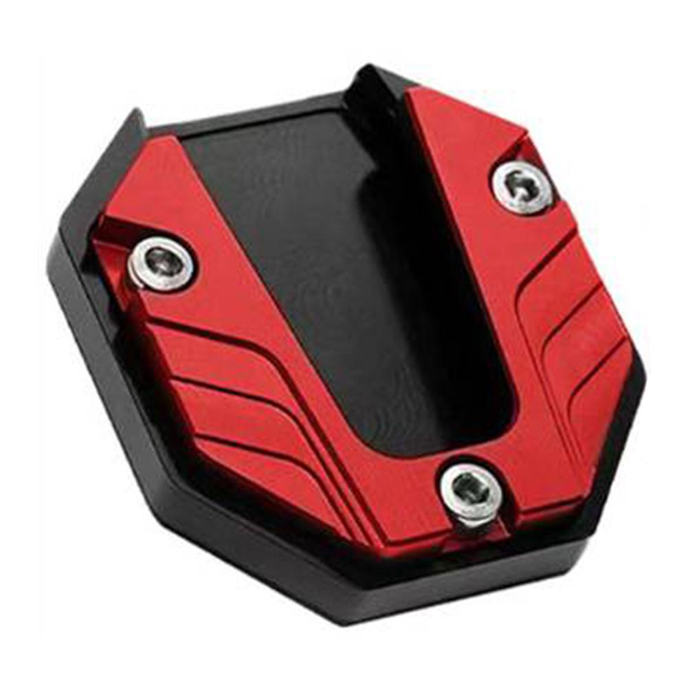 1 шт. Алюминиевый сплав Мотоцикл Велосипед Боковая подставка Расширитель для ноги Боковая подставка Расширительная накладка красный