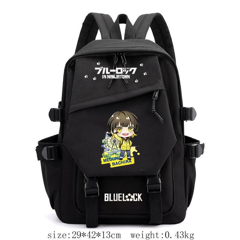 BLUE LOCK Anime Cosplay Sac à dos Étudiants Sac d'école Nylon Léger Dessin animé Sac à livres Ordinateur portable Voyage Sac à dos Extérieur Enfants Cadeaux