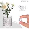 DomeStar Dazzling Fake Ice, 150PCS Sparkling Fake Diamonds, Iridescent Clear Gem Stones Vase Fillers DIY Crafts Wedding Table Scatter Decoration