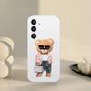 Teddy Bear Phone Case For Samsung Galaxy A52 A12 A51 S21 Edge S22ULTRA S23 S24 S20LITE Plus Ultra Transparent Cover