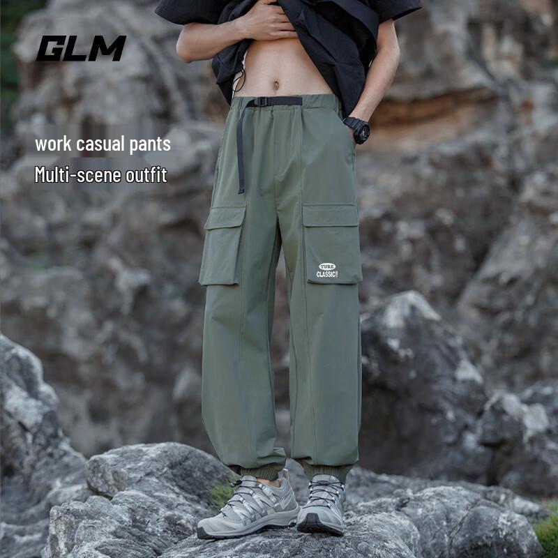 

GLM Men s UPF50+ Cooling Cargo Jogger Pants XL