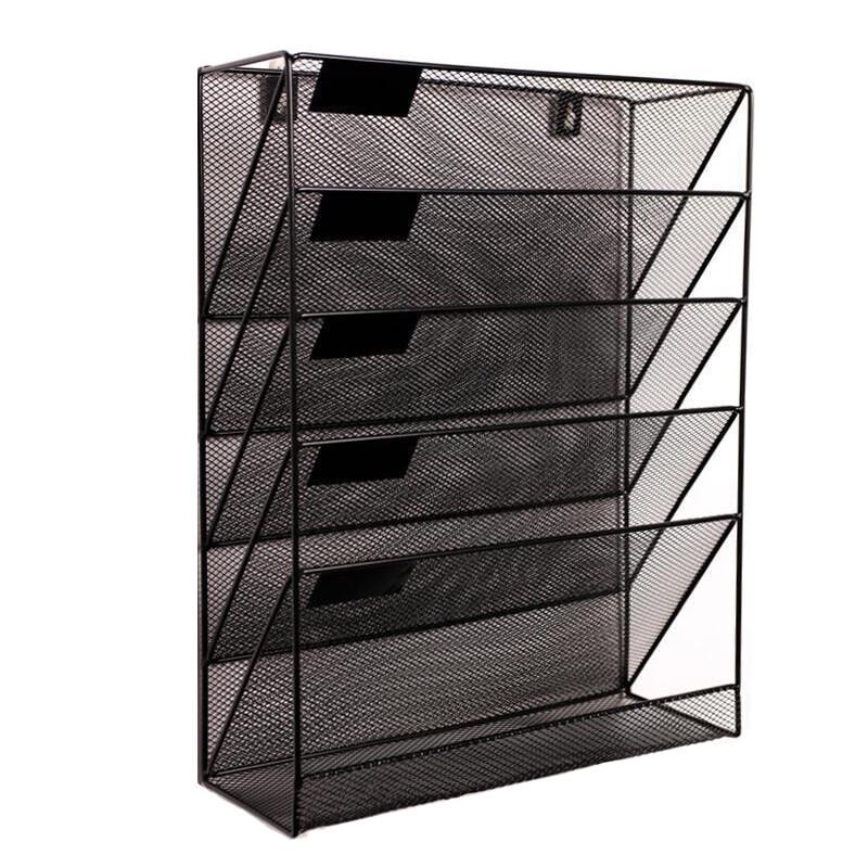 COUVEZI Wall-Mounted 5-Tier Mesh File Organizer