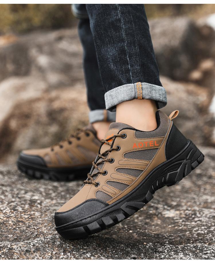 

2026 men s four seasons work safety shoes hiking shoes fashion casual shoes outdoor running sports shoes men s shoes 39 хаки