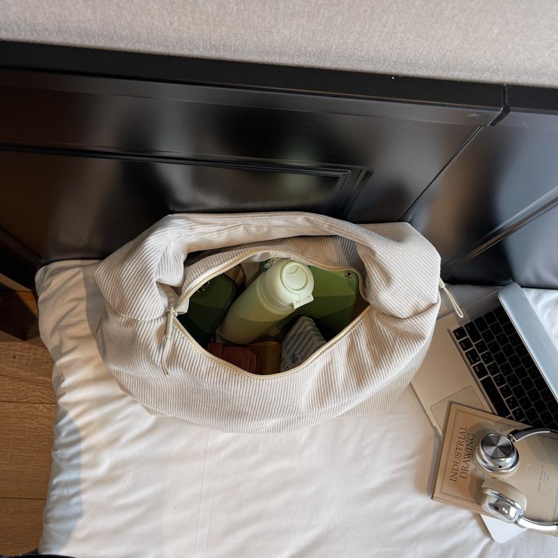 Corduroy Underarm Bag Women Commuter Shoulder Bag Tote Bag