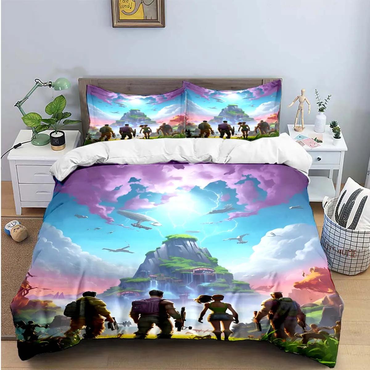 

Comforter 3D Fashion Game Cartoon Character Print Bedding Sets Bed Supplies Set Bed Comforter Set Bedding Set Gift Comforter (quilt)-EU Single(135*200cm)3pcs