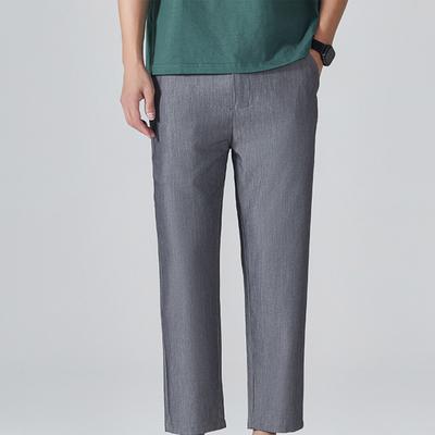 Lente en Herfst Nieuwe Kleine Broek Heren Rechte Casual Broek Mode Joker.
