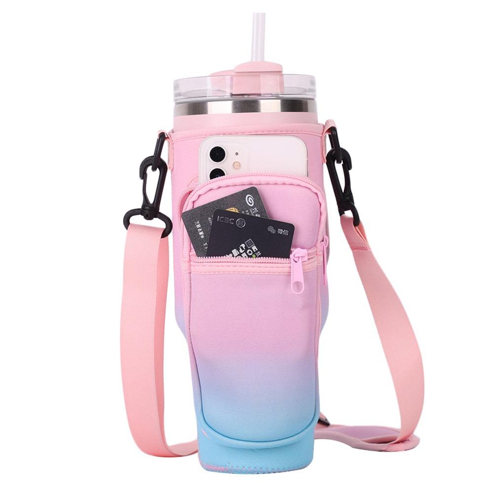Shoulder Strap Cup Sleeve Adjustable Water Cup Bags Water Bottle Holder Pouch for Stanley 40oz Cup