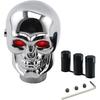 ASUBHA Skull Shifter Knob, Personalized Skull Shifter Head With Adjustable LED Double Eyelet Decorations, Gear Knob Head Universal Car Interior