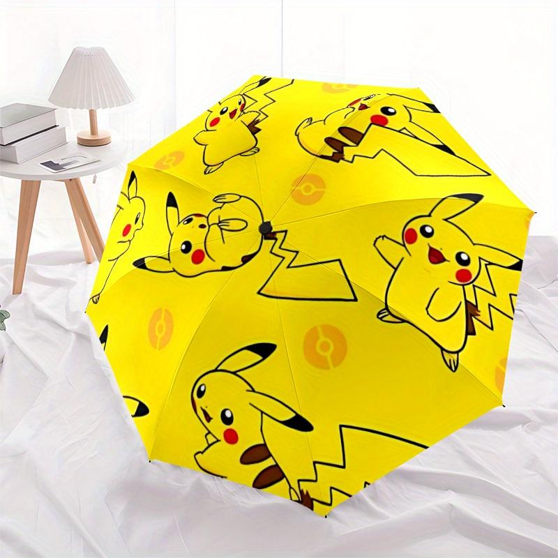 1pc Pikachu, Pokémon Design Automatic Open/Close Umbrella - Compact Travel Umbrella, Perfect Gift for Friends -Intricate Design Umbrella Yy250811075