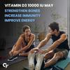 Carbamide Forte Chewable Vitamin D3 10000 IU Tablets 60 Pack for Bone Health and Immunity Support