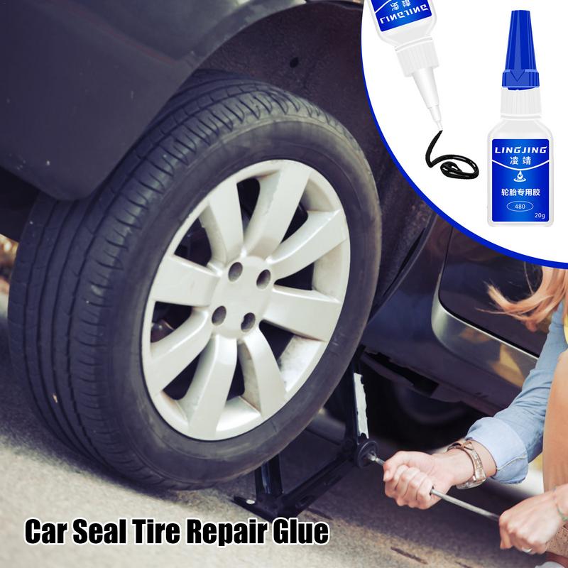Strong Adhesive Tire Seal Glue 20g Vehicle Instant Super Glue For Tire Waterproof Tire Cracks Agent Tire Repairing Maintenance