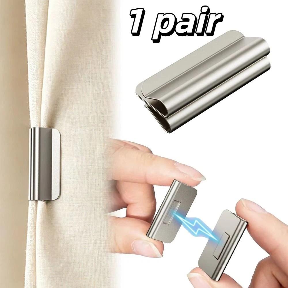 Reusable Drill-Free Clips Magnetic Blackout Clips Window Drape Holders Home Use