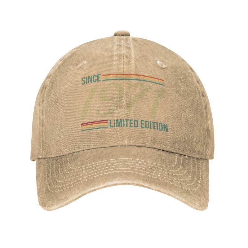 Classic Cotton Vintage Since 1971 Limited Edition Gift Baseball Cap for Unisex Women Personalized Adjustable Unisex Dad Hat Spring