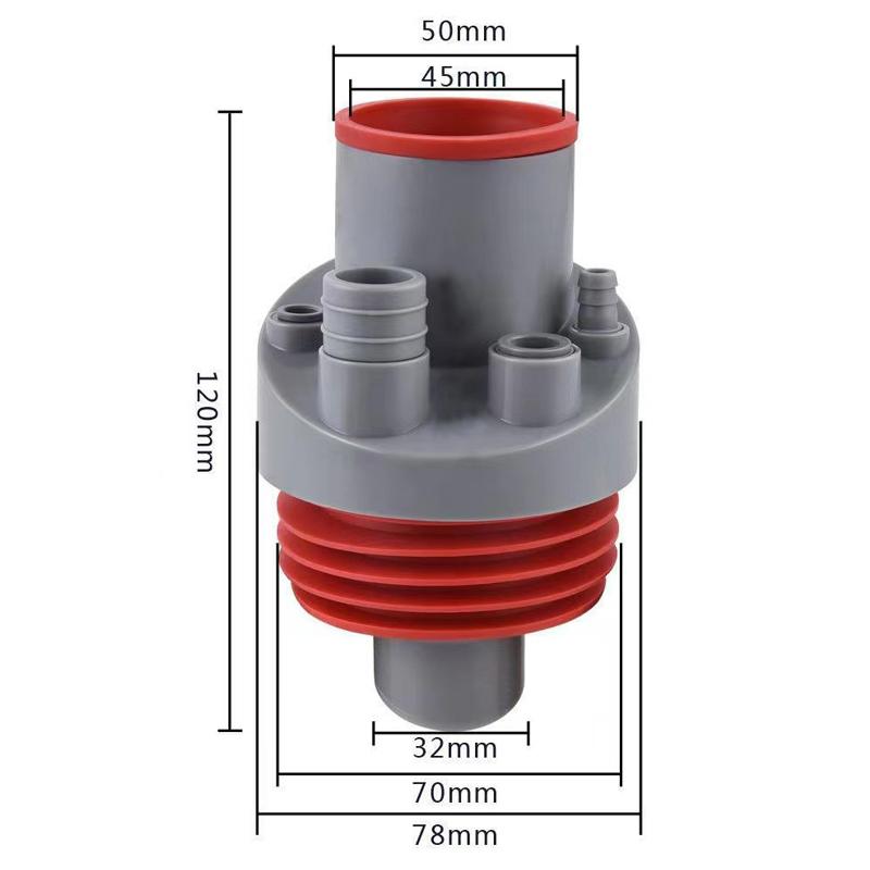 Kitchen Pipe Drainpipe Connector Five-in-One Dishwasher Sink Sewer Odor-Proof Insec  Joint Water Purifier Front Filter Connector