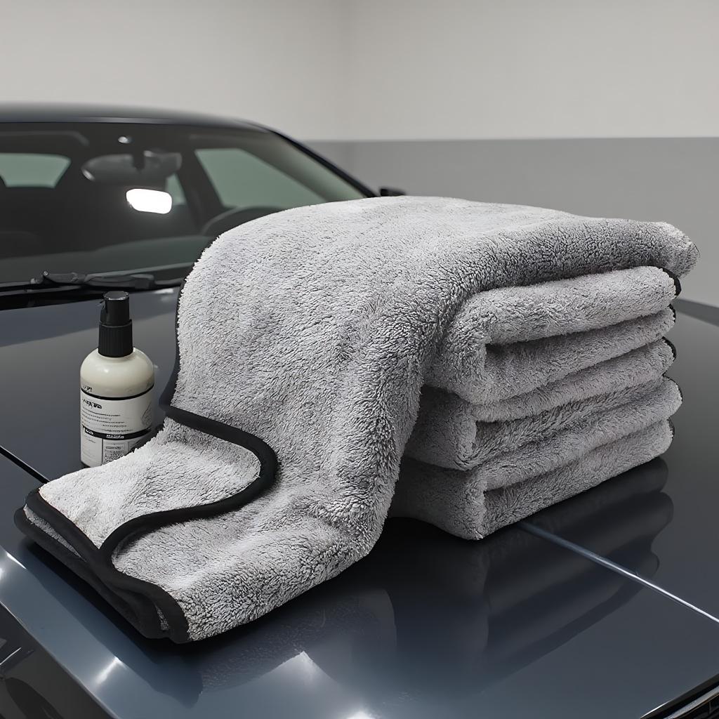 60x40cm Microfiber Car Cleaning Towel Ultra Soft, Quick Drying, High Water Absorption for Vehicle Detailing Accessory