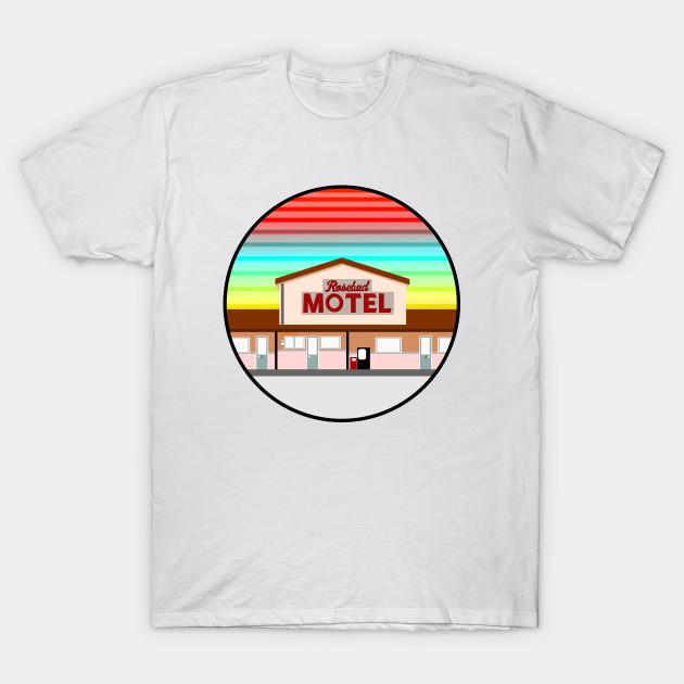 

Men Black Print T-shirt Schitt S Creek Rosebud Motel No-Cut Transfer Paper Print Cotton Tshirt 4XL білий